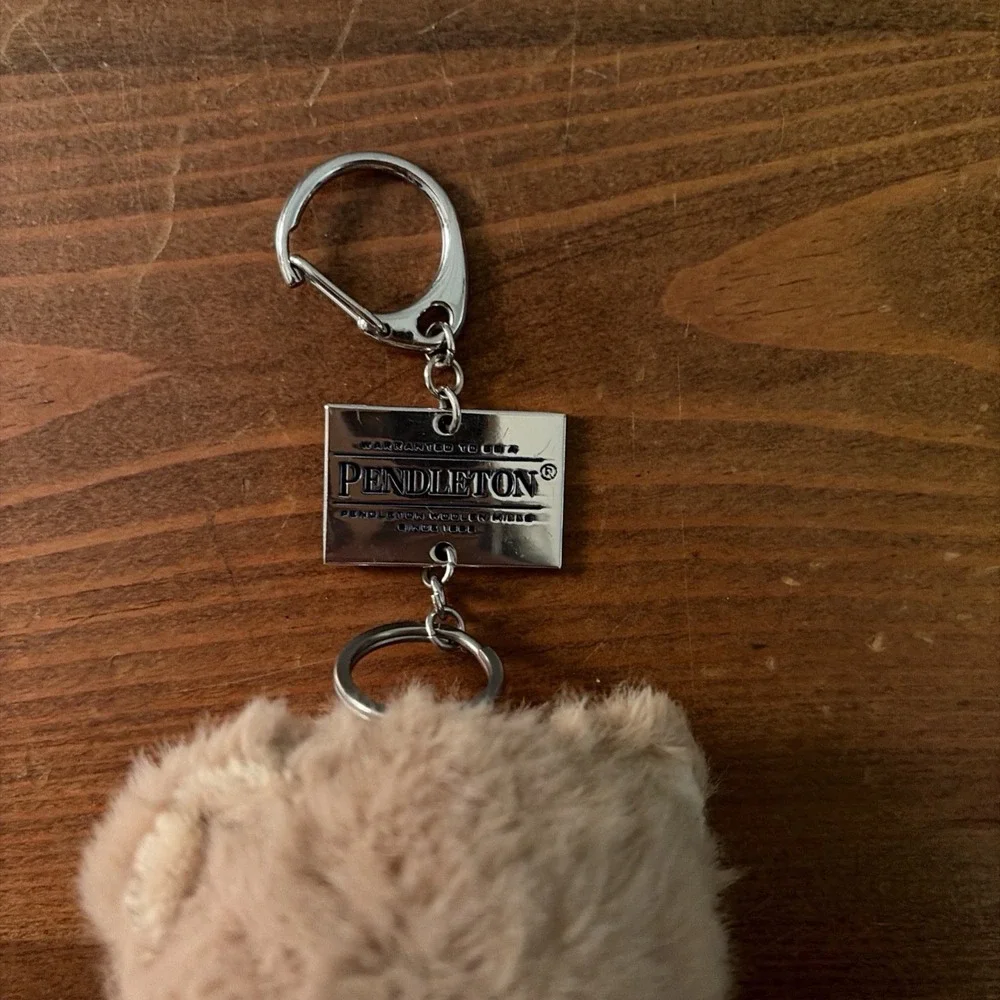 Retired Pendleton Bear Keychain Plush Teddy Bear